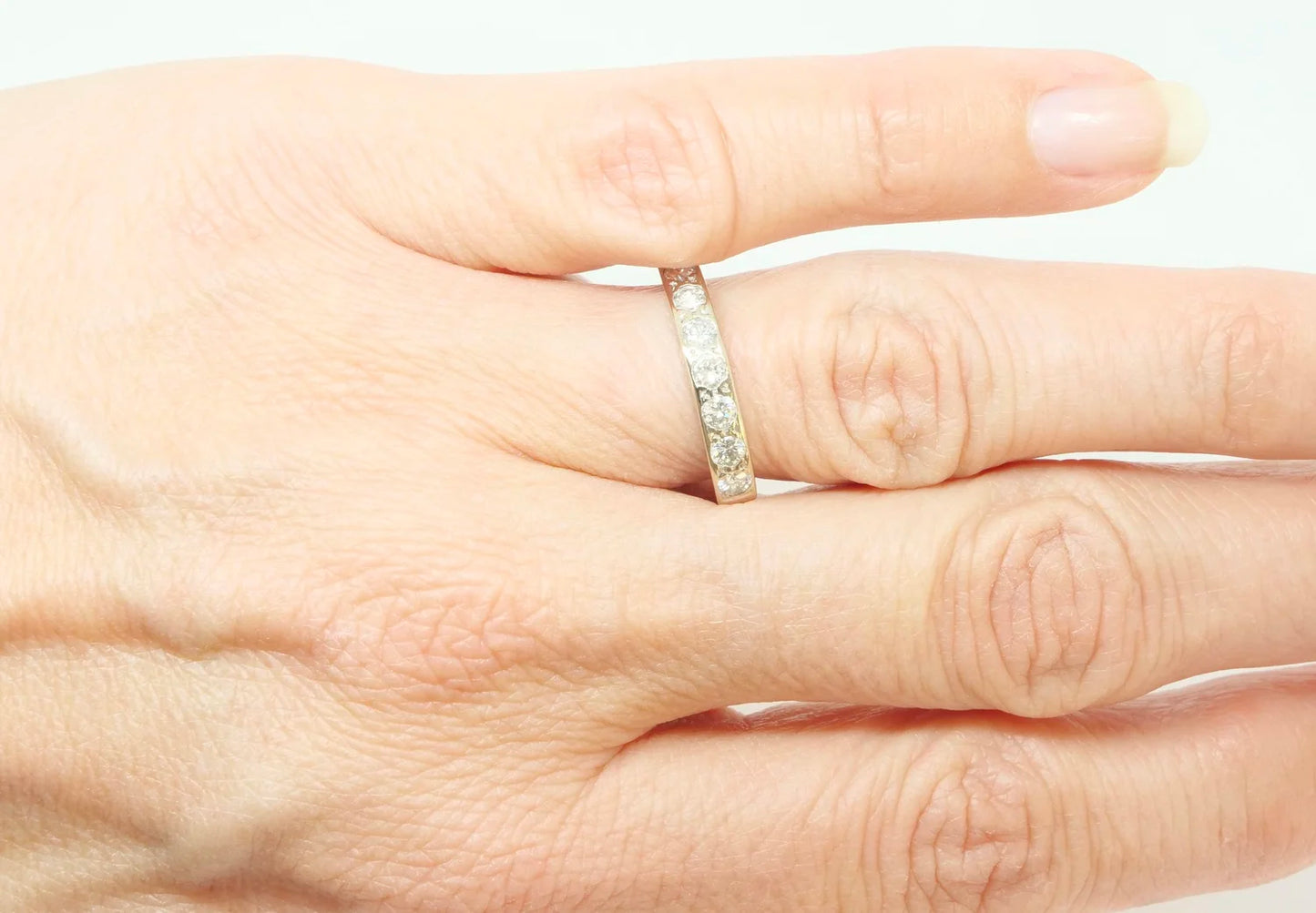 18ct White Gold Diamond Half Eternity Ring | 0.5ct