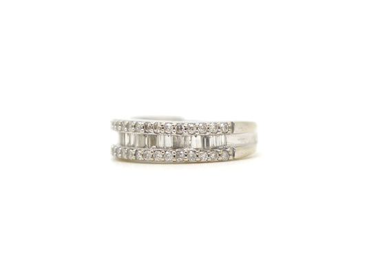 18ct Gold 1ct Diamond Half Eternity Ring