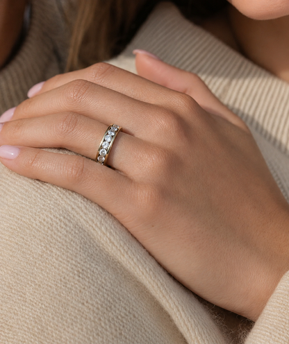 18ct Gold Diamond Half Eternity Ring
