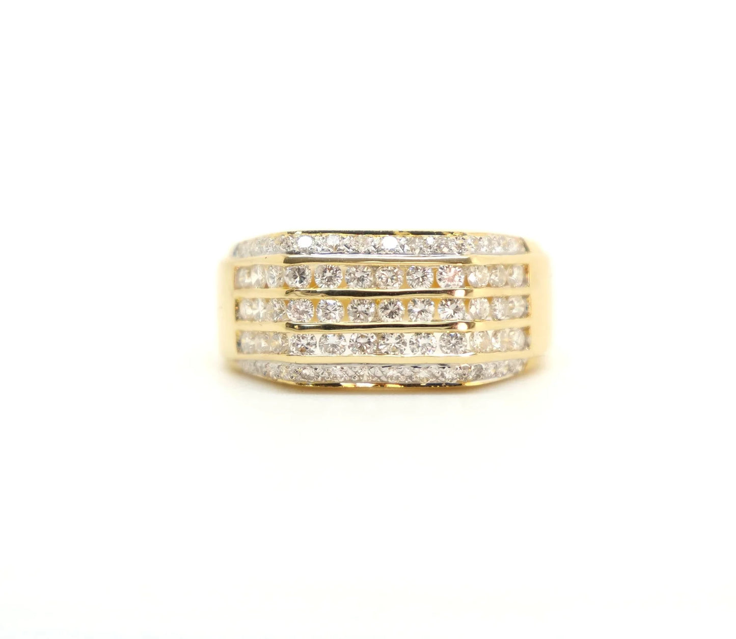 Vintage Diamond Multi Row Ring