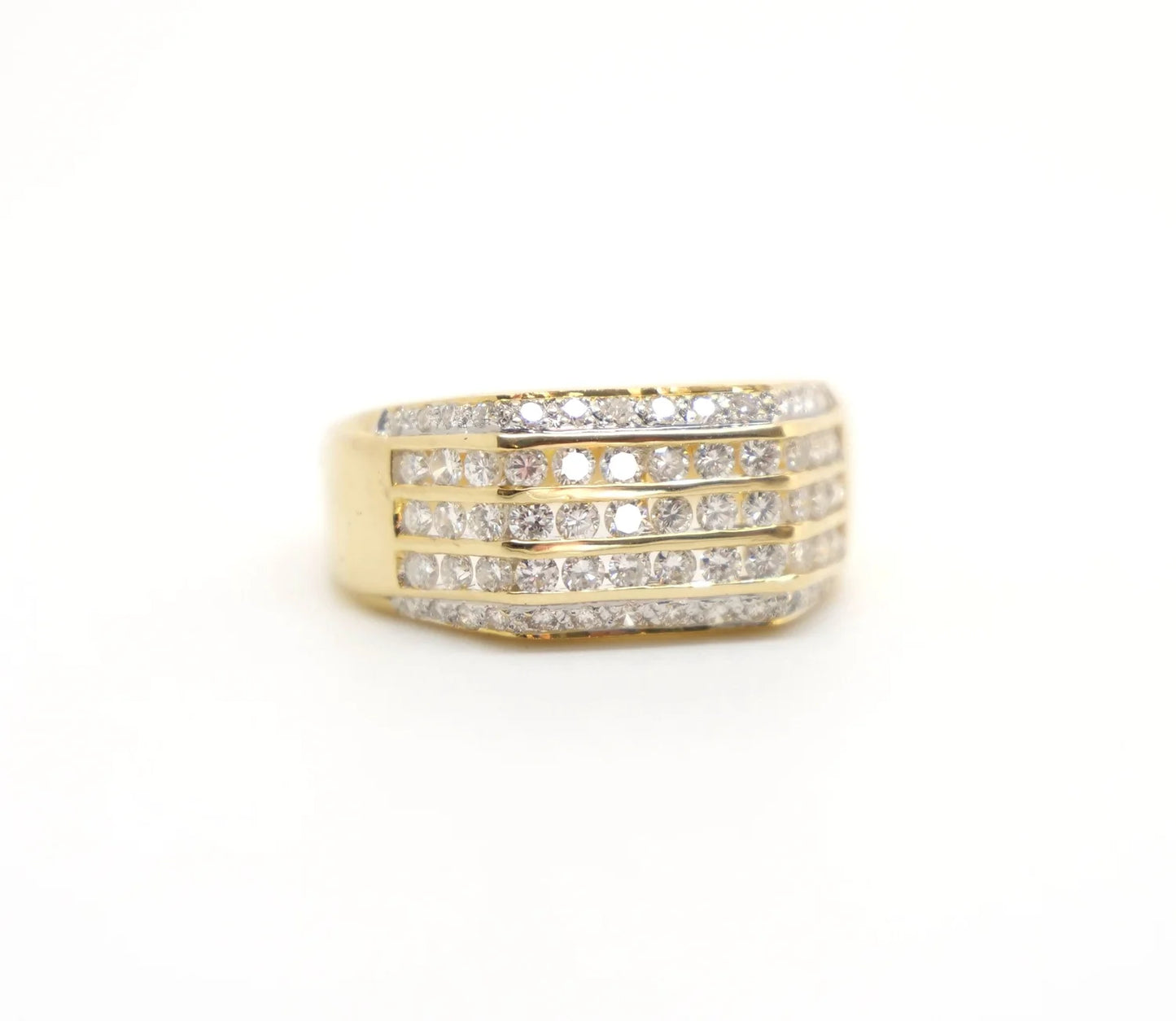 Vintage Diamond Multi Row Ring