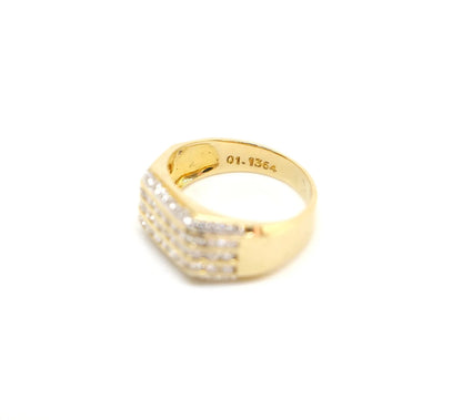 Vintage Diamond Multi Row Ring