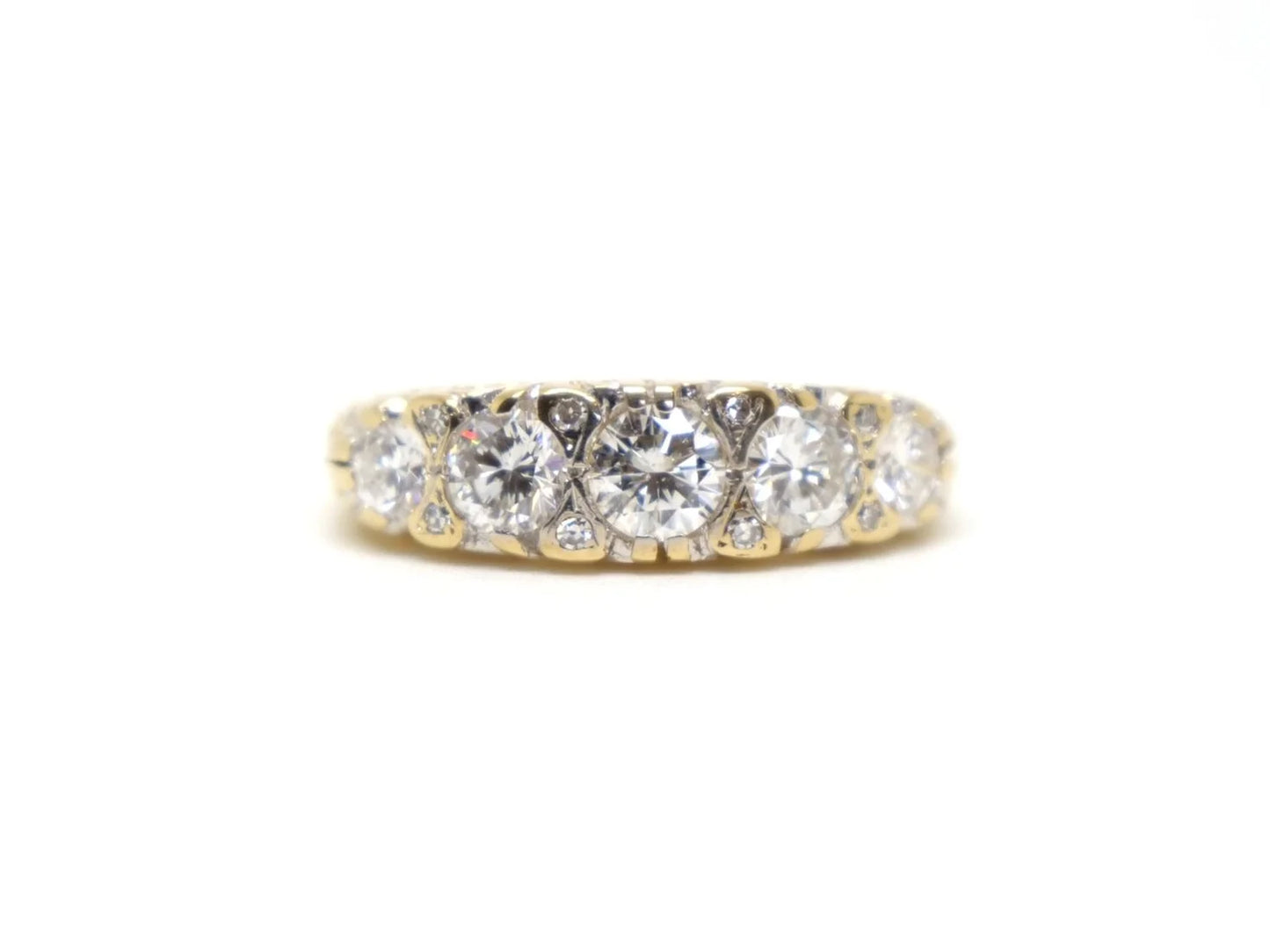 Vintage Diamond Five Stone Ring in 18ct Gold
