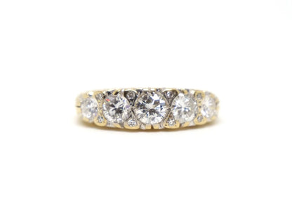 Vintage Diamond Five Stone Ring in 18ct Gold