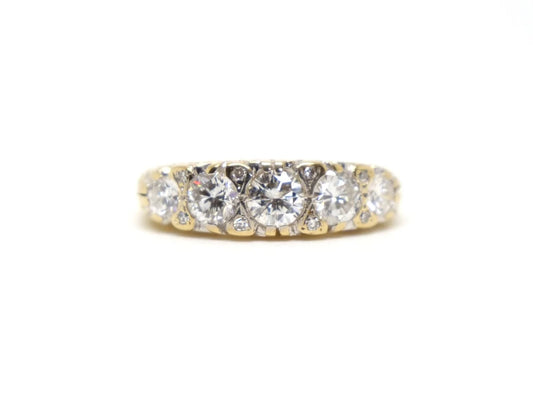 Vintage Diamond Five Stone Ring in 18ct Gold