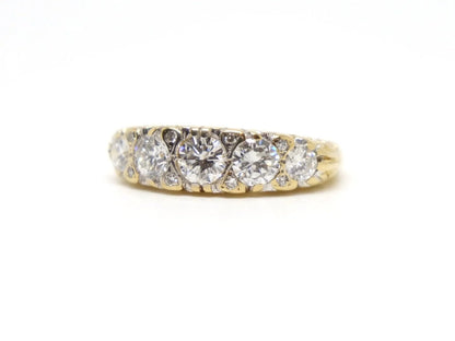 Vintage Diamond Five Stone Ring in 18ct Gold
