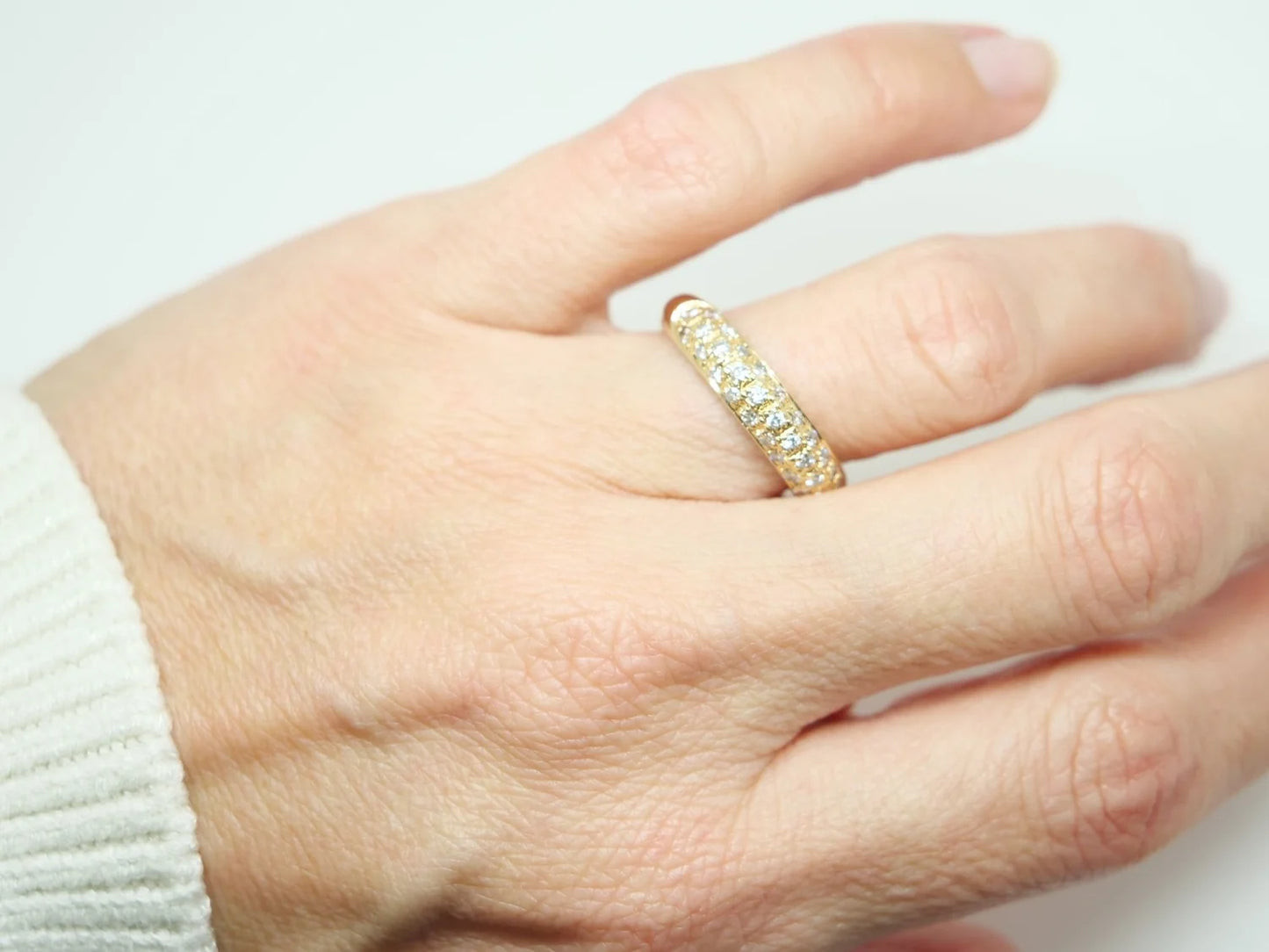 18ct Gold Diamond Band Ring