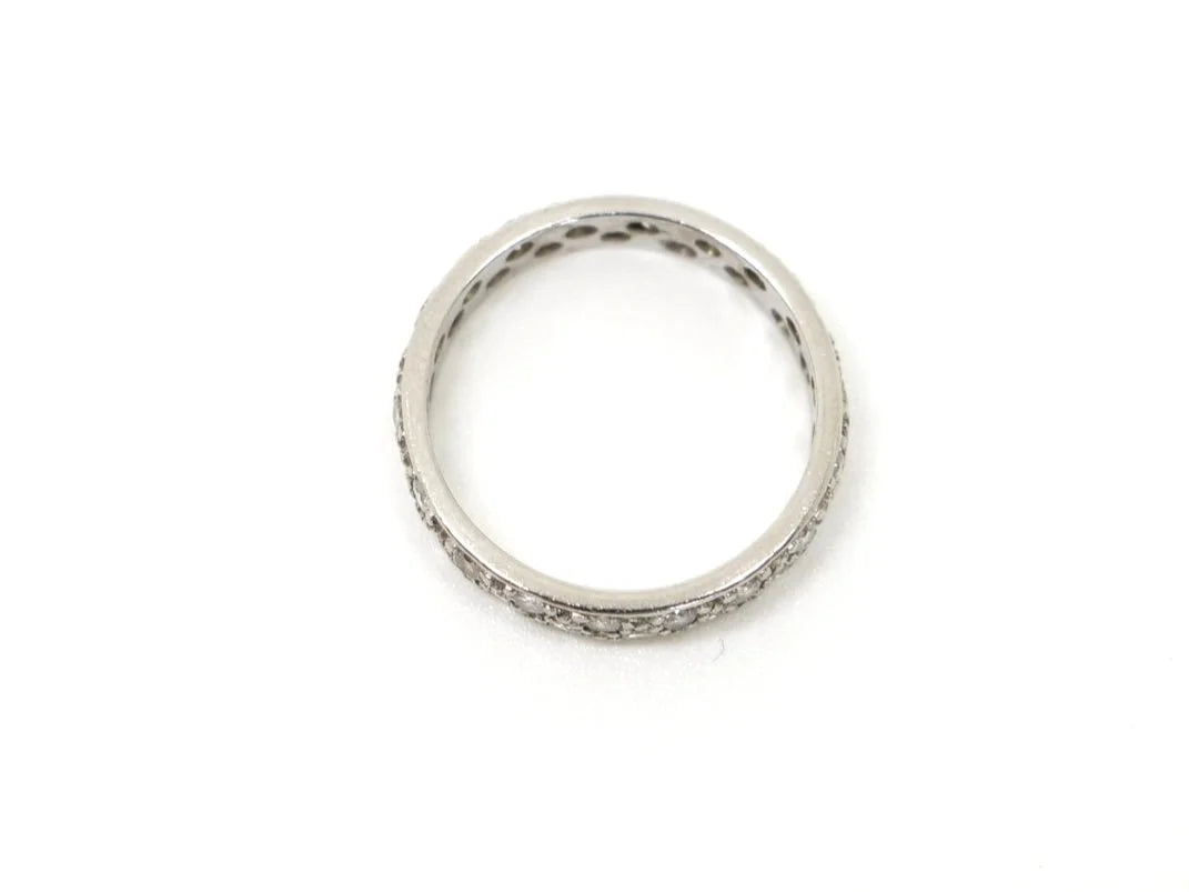 Platinum Wide Band Diamond Full Eternity Ring