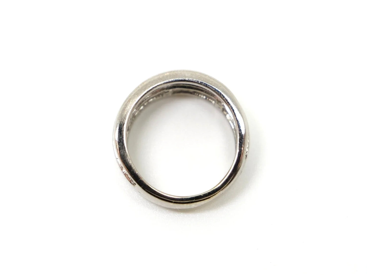 Double Diamond Row Band Ring
