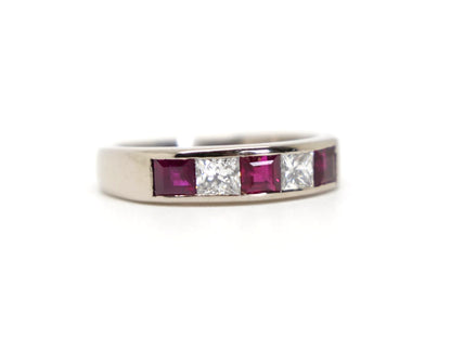 18ct Gold Ruby & Diamond Ring