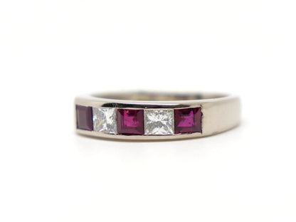 18ct Gold Ruby & Diamond Ring