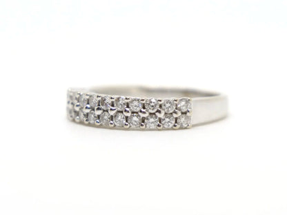 18ct Gold Double Diamond Band Ring