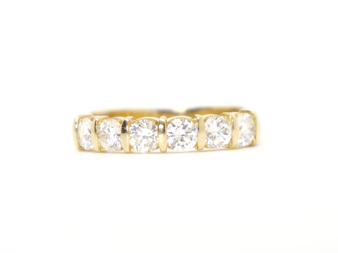 18ct Gold Diamond Half Eternity Ring