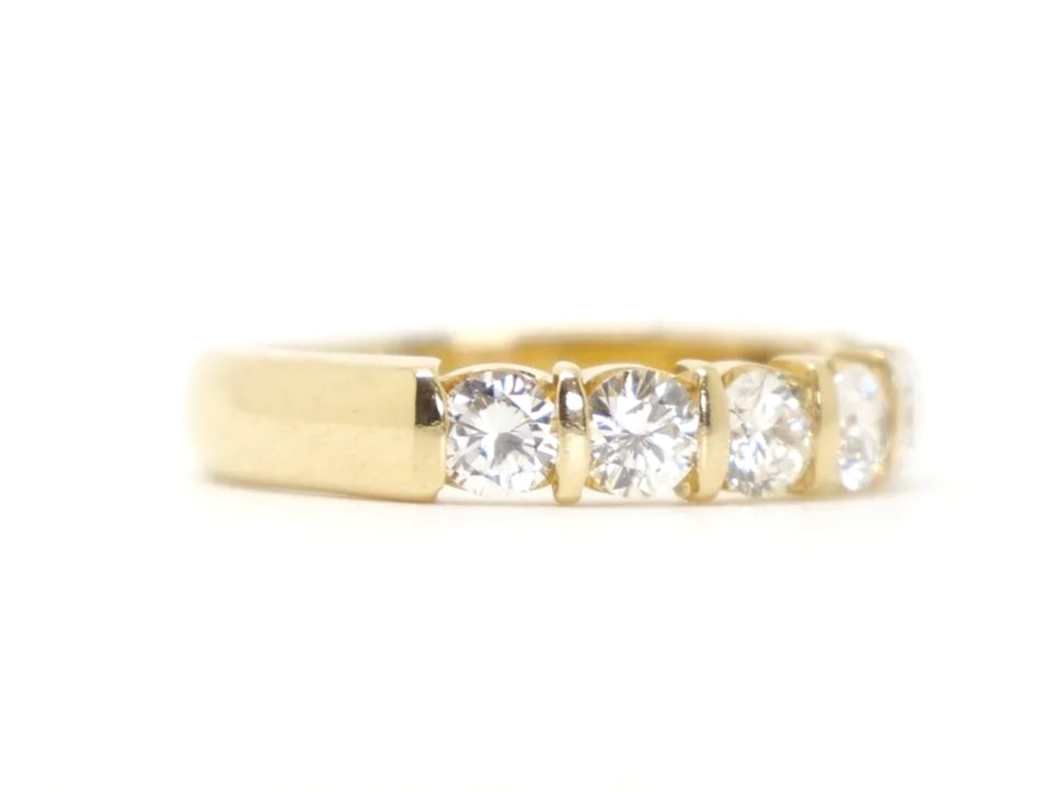 18ct Gold Diamond Half Eternity Ring