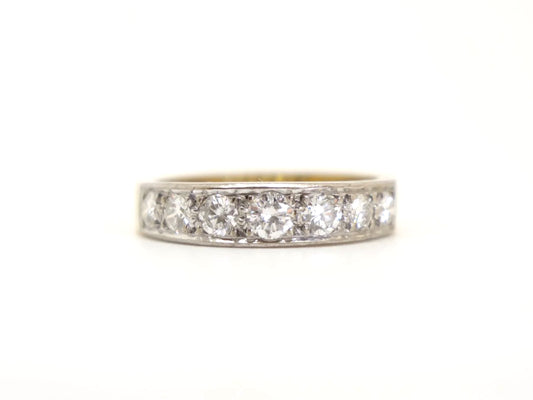 18ct Gold Diamond Five Stone Half Eternity Ring