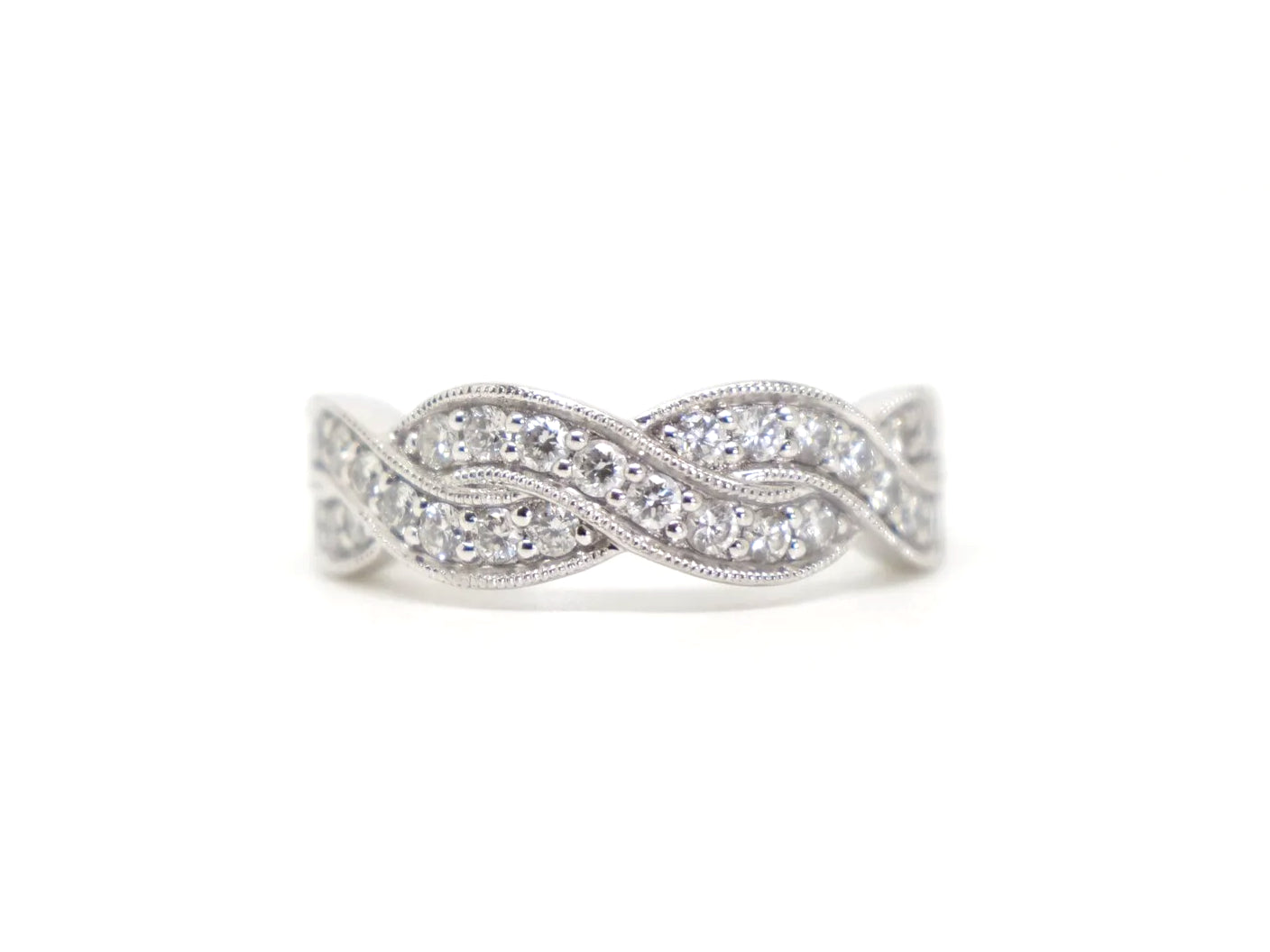 Diamond Band Ring in Platinum