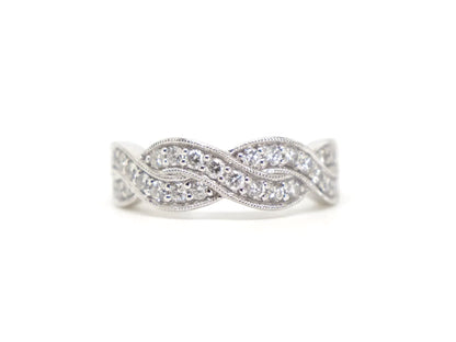 Diamond Band Ring in Platinum