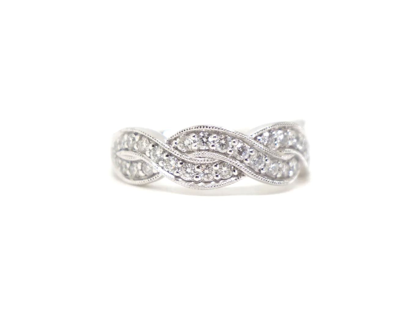 Diamond Band Ring in Platinum