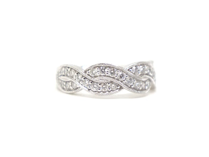 Diamond Band Ring in Platinum