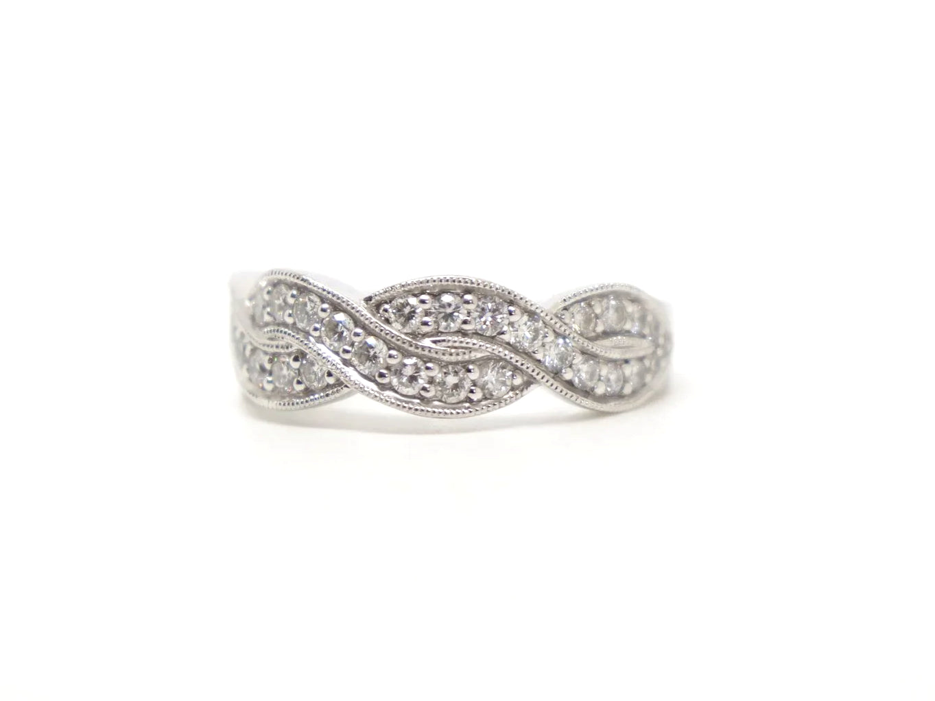 Diamond Band Ring in Platinum