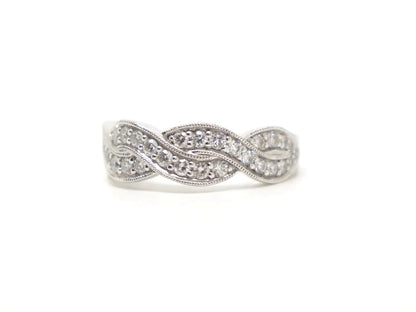 Diamond Band Ring in Platinum