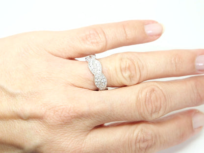 Diamond Band Ring in Platinum