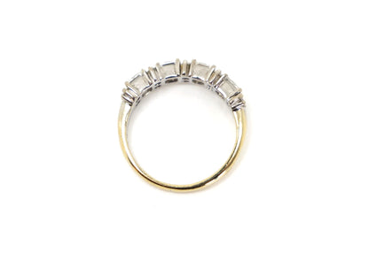 18ct Princess & Brilliant Cut Diamond Ring