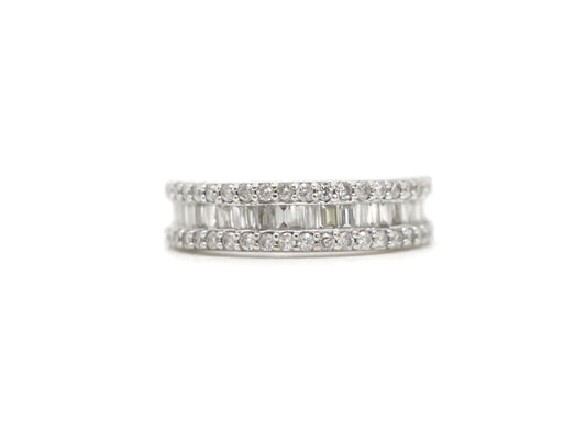 18ct Gold 1ct Diamond Half Eternity Ring