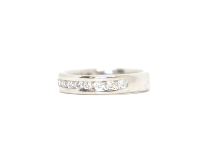 Platinum Diamond Half Eternity Ring