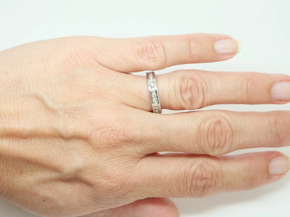 Platinum Diamond Half Eternity Ring