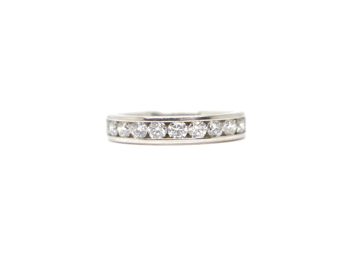 Platinum Diamond Half Eternity Ring