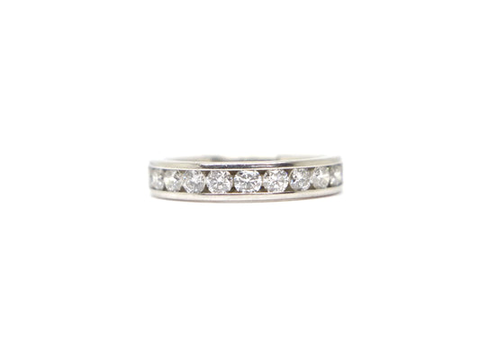 Platinum Diamond Half Eternity Ring