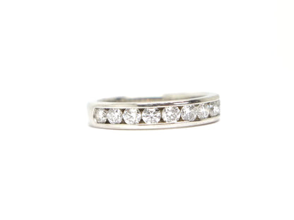 Platinum Diamond Half Eternity Ring