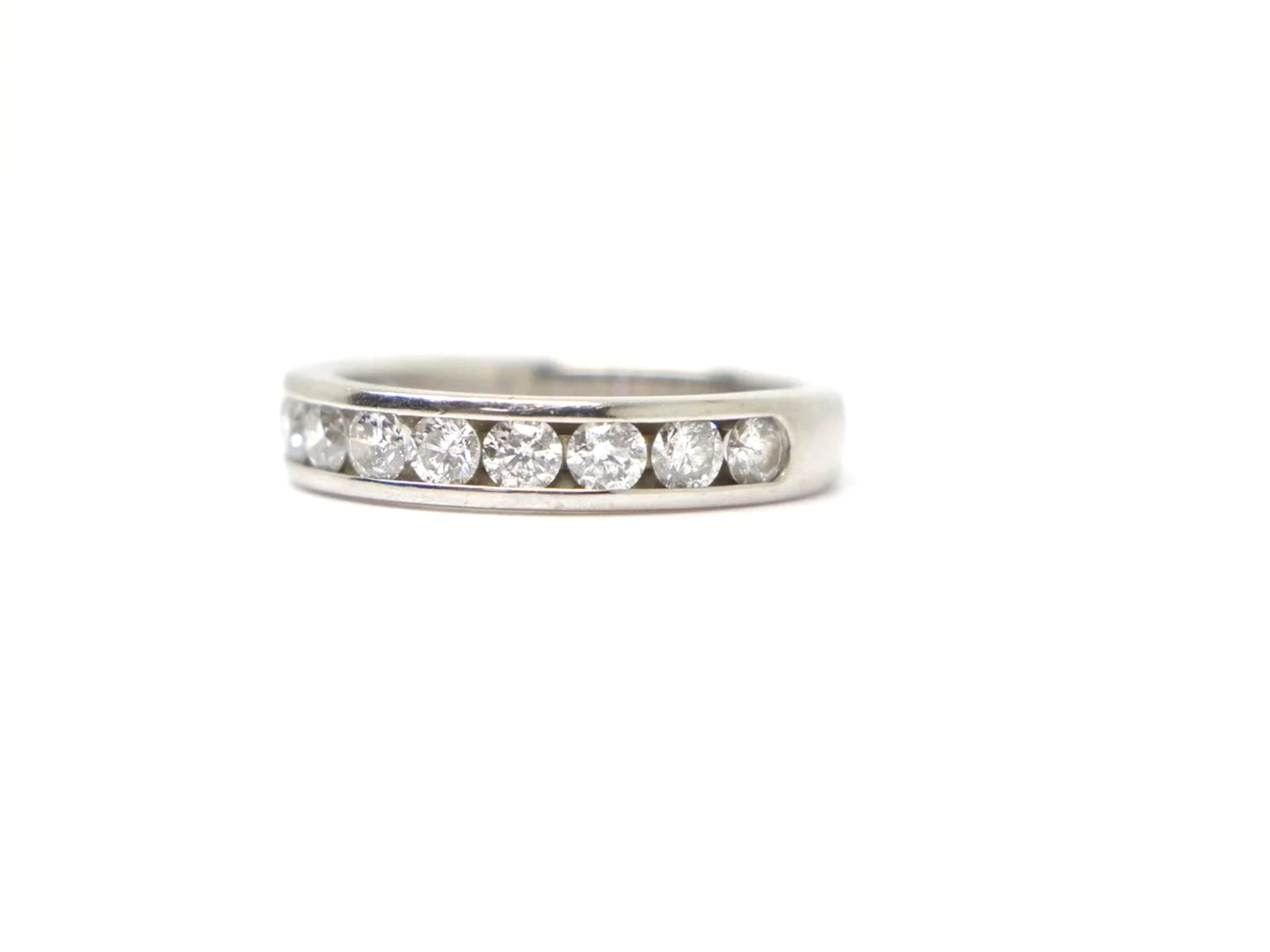 Platinum Diamond Half Eternity Ring