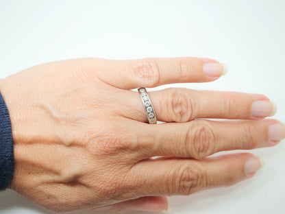 Platinum Diamond Half Eternity Ring