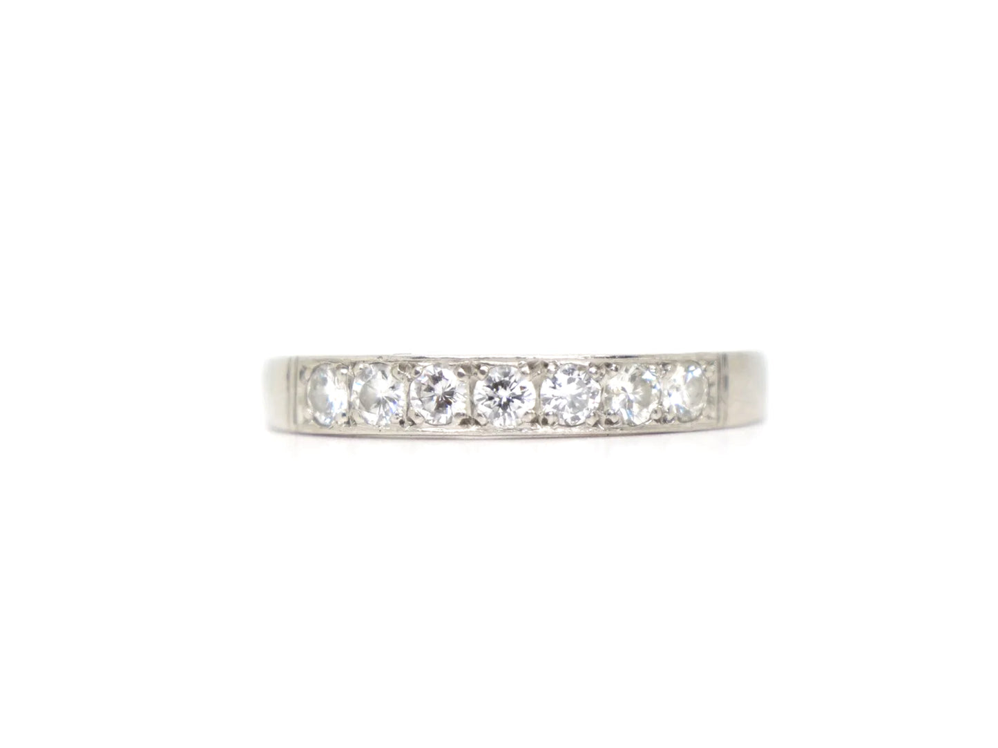 Platinum Diamond Half Eternity Ring