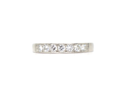 Platinum Diamond Half Eternity Ring