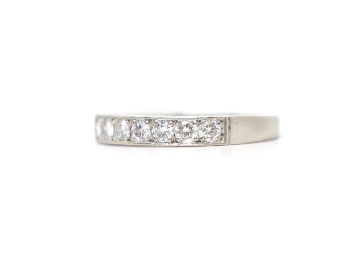 Platinum Diamond Half Eternity Ring