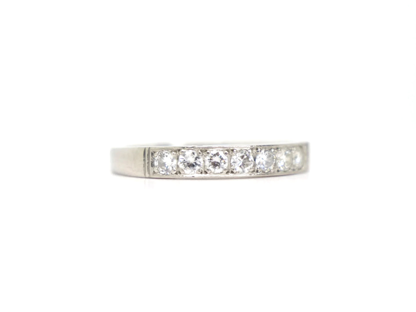 Platinum Diamond Half Eternity Ring
