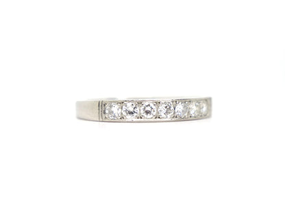 Platinum Diamond Half Eternity Ring