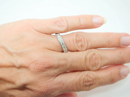 Platinum Diamond Half Eternity Ring