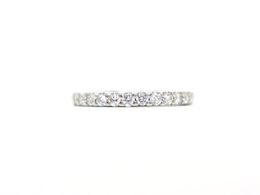 Platinum Diamond Half Eternity Ring