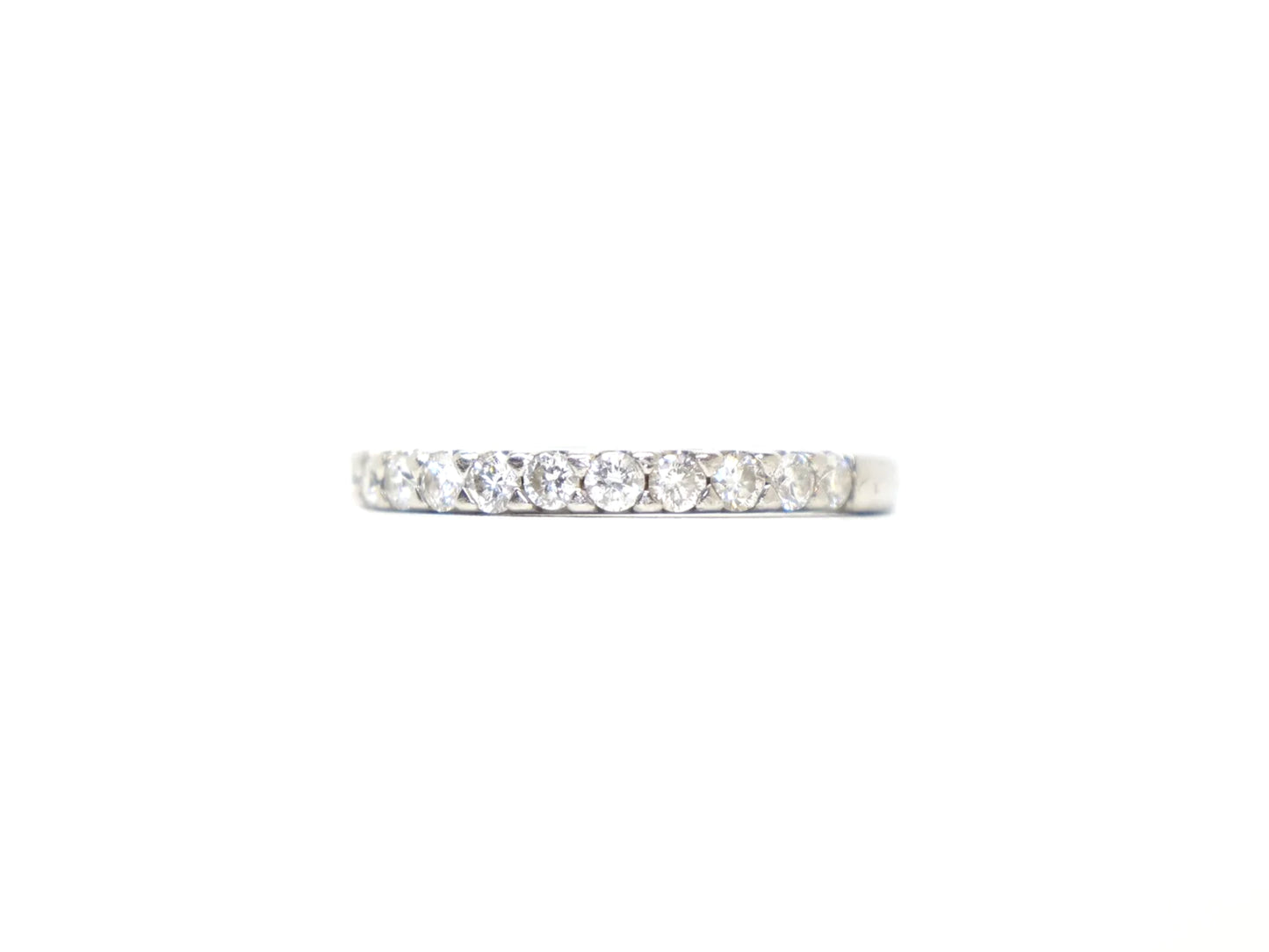 Platinum Diamond Half Eternity Ring