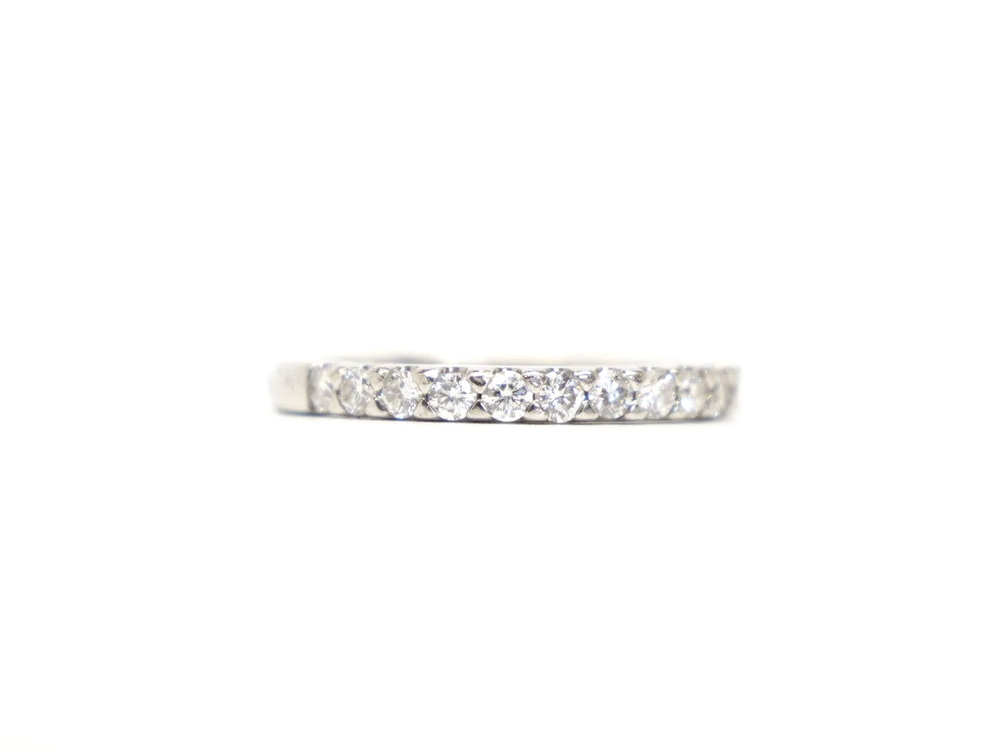 Platinum Diamond Half Eternity Ring