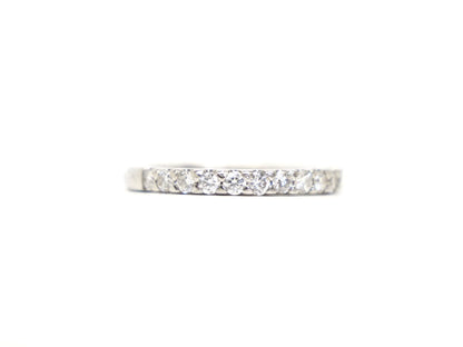 Platinum Diamond Half Eternity Ring