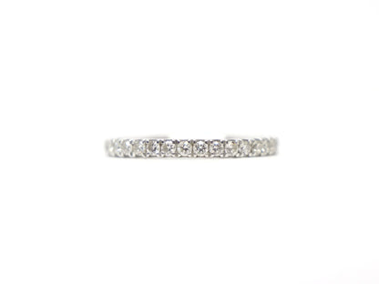 Platinum Diamond Half Eternity Ring