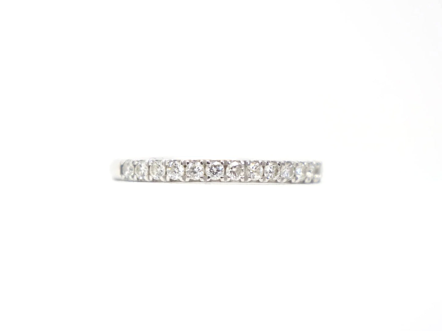 Platinum Diamond Half Eternity Ring