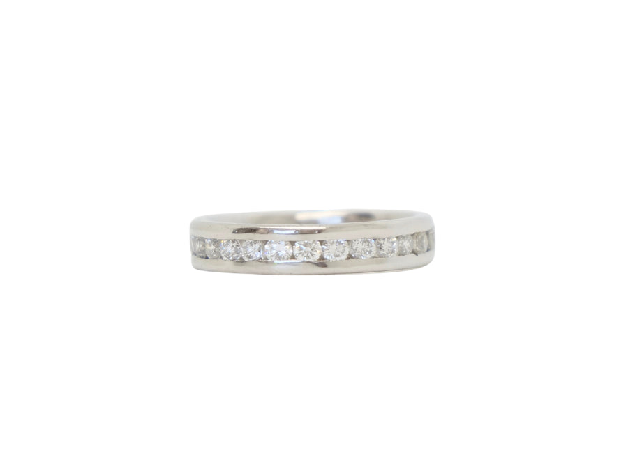Platinum Diamond Half Eternity Ring