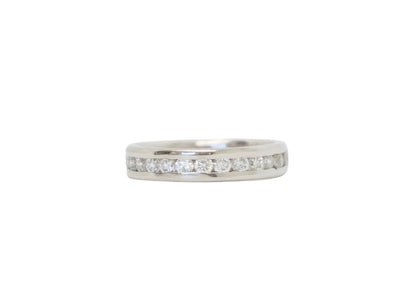 Platinum Diamond Half Eternity Ring